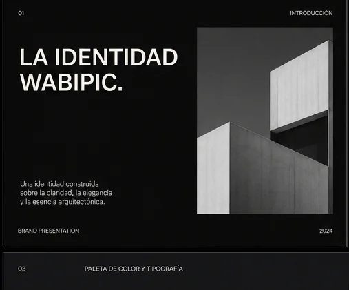 Portada de la identidad de marca de Wabipic